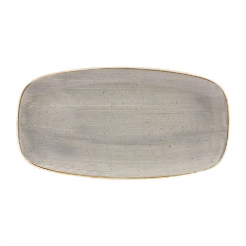 Churchill Stonecast Rectangular Plates Peppercorn Grey 153 x 298mm (Pack of 12)