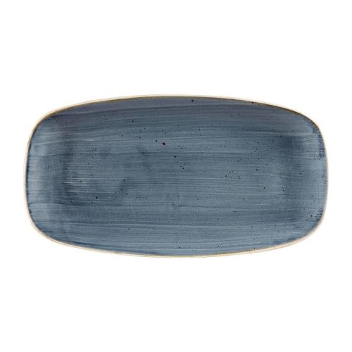 Churchill Stonecast Rectangular Plates Blueberry 153x 298mm (12 Pack)