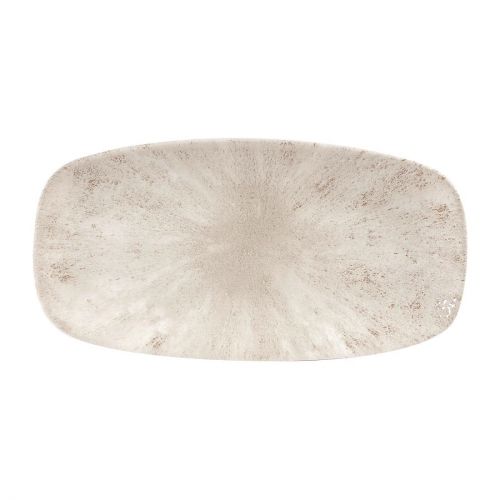 Churchill Studio Prints Stone Rectangular Plates Agate Grey 153 x 298mm (Pack of 12)