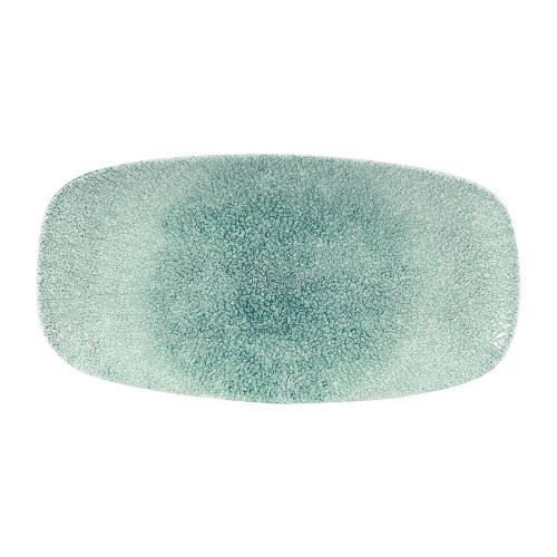 Churchill Studio Prints Raku Rectangular Plates Jade Green 153 x 298mm (Pack of 12)
