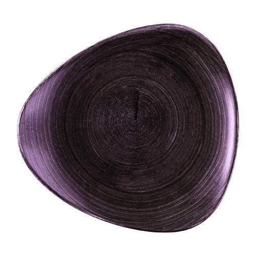 Churchill Stonecast Patina Deep Purple Triangle Plate 229mm (12 Pack)