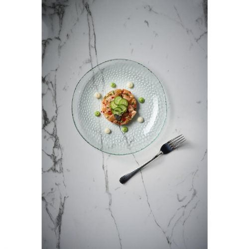 Churchill Isla Glass Clear Organic Glass Plate 225mm (6 Pack)