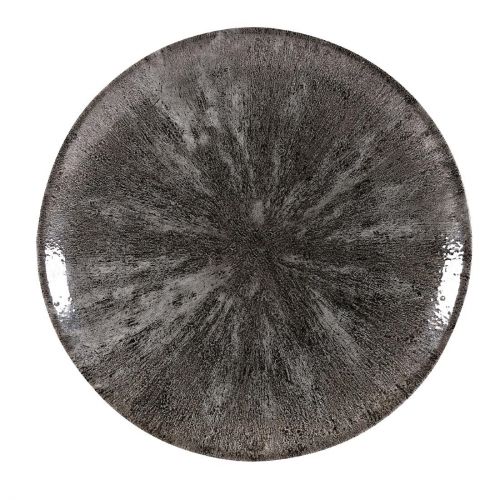 Churchill Stone Quartz Black Evolve Coupe Plates 288mm (12 Pack)