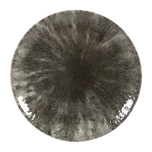 Churchill Stone Quartz Black Evolve Coupe Plates 217mm (12 Pack)
