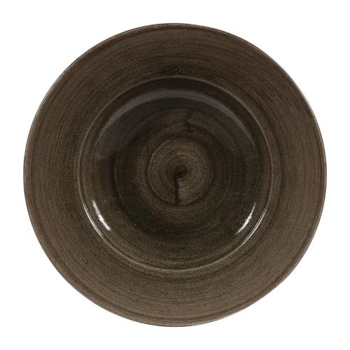 Churchill Stonecast Patina Profile Wide Rim Bowls Iron Black 280mm (12 Pack)