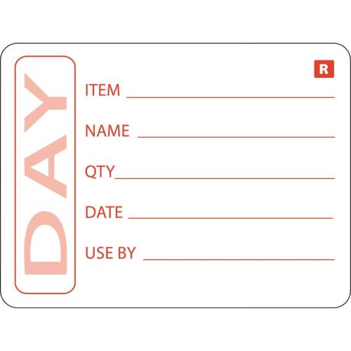 Hygiplas Removable Prepped Food Labels (500 pack)