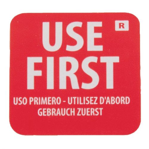 Hygiplas Removable Use First Labels (1000 pack)