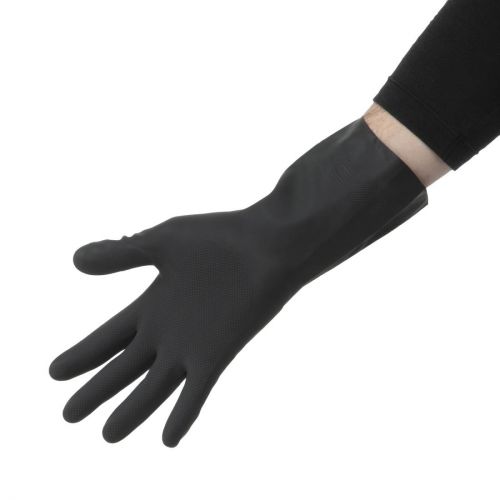MAPA Cleaning and Maintenance Glove: Size: M. Colour: Black