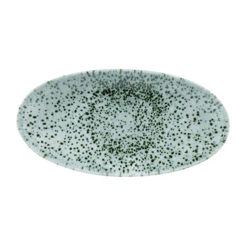 Churchill Mineral Oval Chefs Plate Green 299x150mm (12 Pack)
