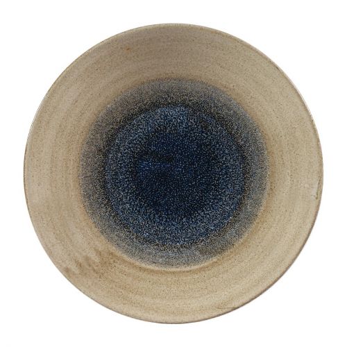 Churchill Stonecast Aqueous Deep Coupe Plates Bayou Taupe 255mm (12 Pack)