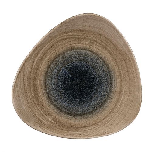 Churchill Stonecast Aqueous Triangular Plates Bayou Taupe 311mm (6 Pack)