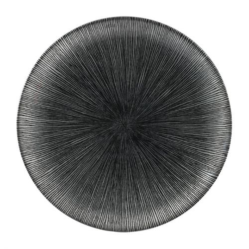 Churchill Studio Prints Agano Coupe Plates Black 260mm (12 Pack)