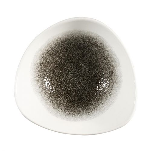Churchill Studio Prints Raku Triangle Bowls Quartz Black 185mm 370ml (12 Pack)