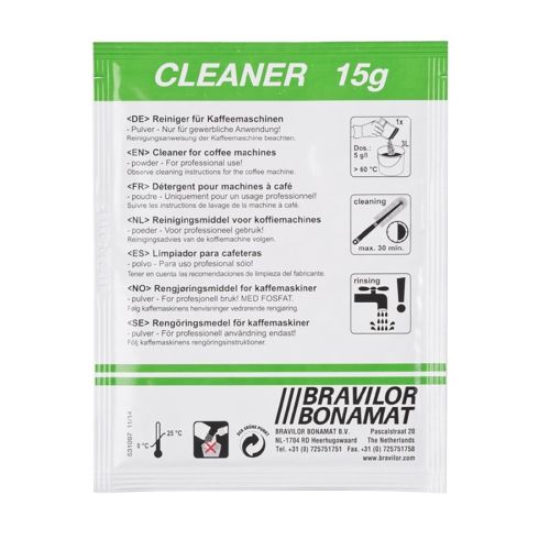 Bravilor Cleaner for coffee and tea residues 4x15 bags (Pack of 60)