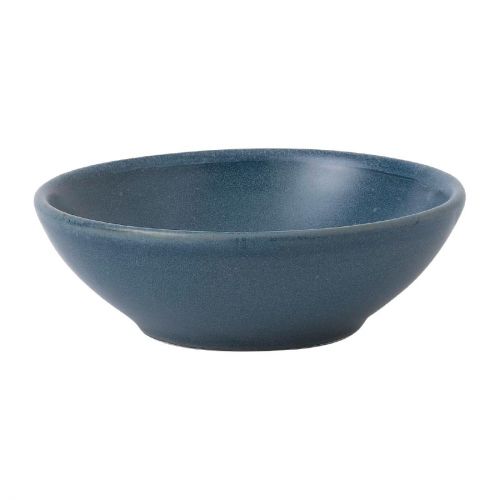 Churchill Super Vitrified Nourish Oslo Contour Shallow Bowl Blue 116mm (12 Pack)