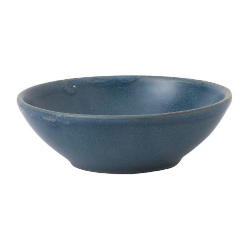 Churchill Super Vitrified Nourish Oslo Contour Shallow Bowl Blue 130mm (12 Pack)