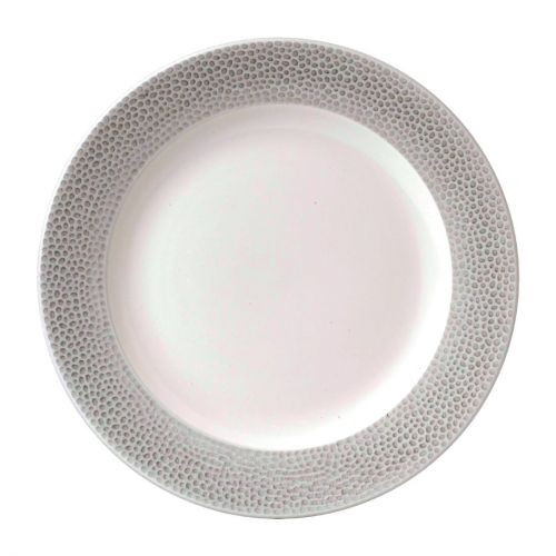 Churchill Isla Spinwash Profile Footed Plates Shale Grey 260mm (12 Pack)