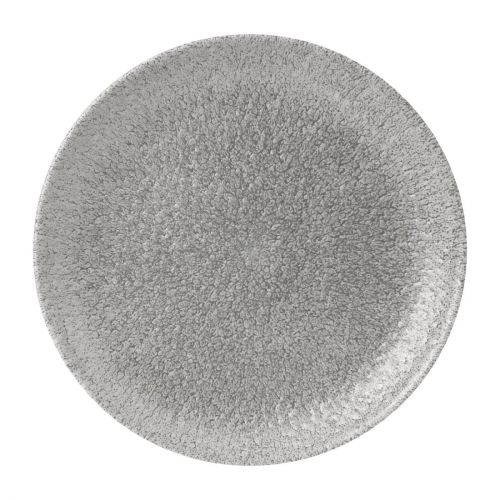Churchill Raku Jasper Grey Evolve Coupe Plates 8.67
