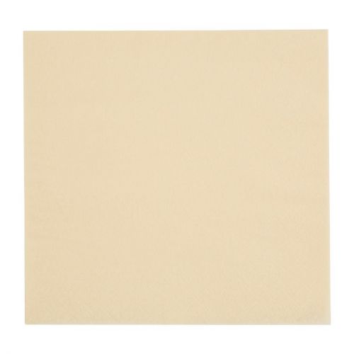 Fiesta Recyclable Lunch Napkin Cream 33x33cm 2ply 1/4 Fold (2000 Pack)
