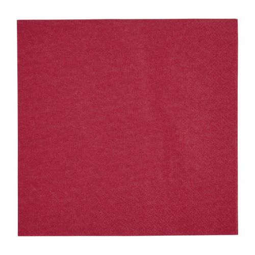 Fiesta Recyclable Lunch Napkin Bordeaux 33x33cm 2ply 1/4 Fold (2000 Pack)