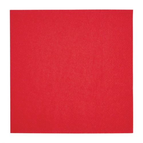 Fiesta Recyclable Lunch Napkin Red 33x33cm 2ply 1/4 Fold (2000 Pack)