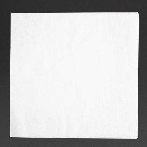 Fiesta Recyclable Dinner Napkin White 40x40cm 2ply 1/4 Fold (2000 Pack)