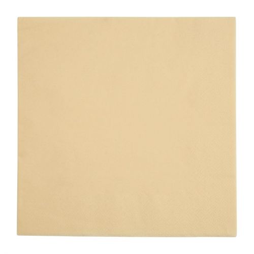 Fiesta Recyclable Dinner Napkin Cream 40x40cm 2ply 1/4 Fold (2000 Pack)