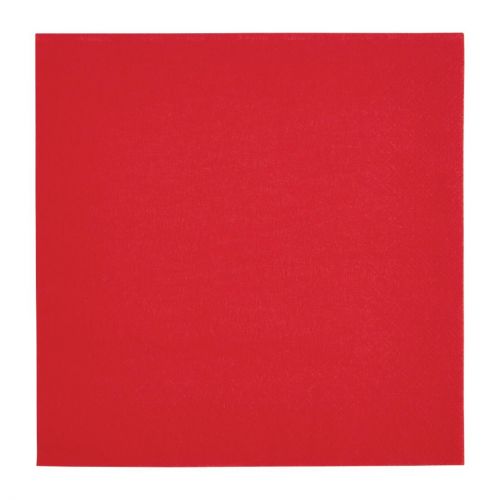 Fiesta Recyclable Dinner Napkin Red 40x40cm 2ply 1/4 Fold (2000 Pack)