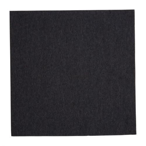 Fiesta Recyclable Dinner Napkin Black 40x40cm 2ply 1/4 Fold (2000 Pack)