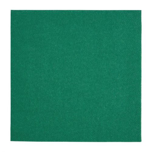 Fiesta Recyclable Dinner Napkin Dark Green 40x40cm 3ply 1/4 Fold (1000 Pack)