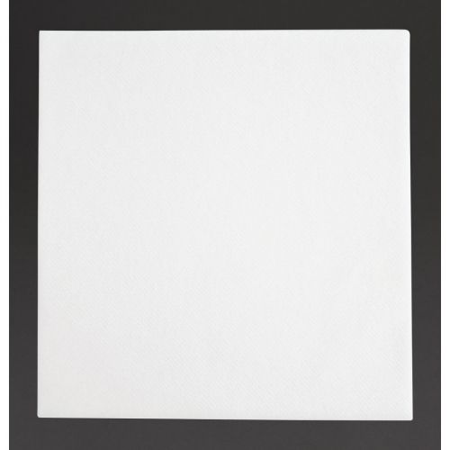 Fiesta Recyclable Premium Tablin Dinner Napkin White 40x40cm Airlaid 1/4 Fold (500 Pack)