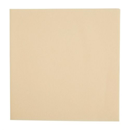 Fiesta Recyclable Premium Tablin Dinner Napkin Cream 40x40cm Airlaid 1/4 Fold (500 Pack)