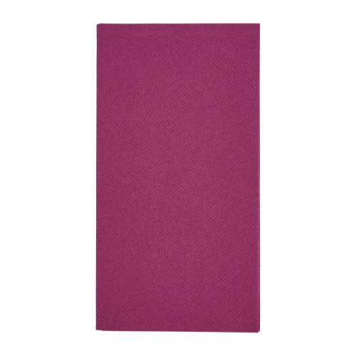 Fiesta Recyclable Premium Tablin Dinner Napkin Plum 40x40cm Airlaid 1/8 Fold (500 Pack)