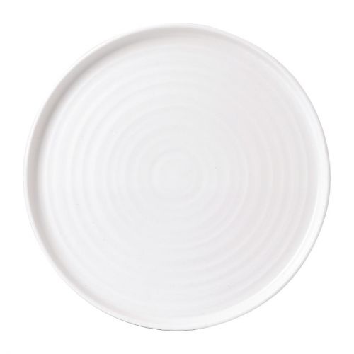 Vellum White Walled Plates 10 1/4 