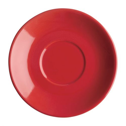 Olympia Cafe Red Saucer (Fits FF990) - 131mm 5 3/10