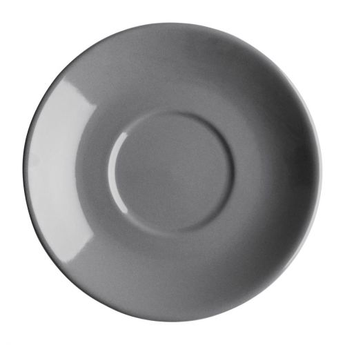 Olympia Cafe Charcoal Saucer (Fits FF997 Pack) - 131mm 5 3/10