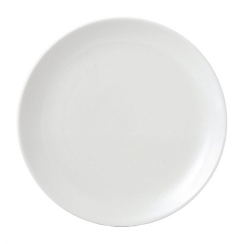 Vellum White Coupe Plates 6 1/2 
