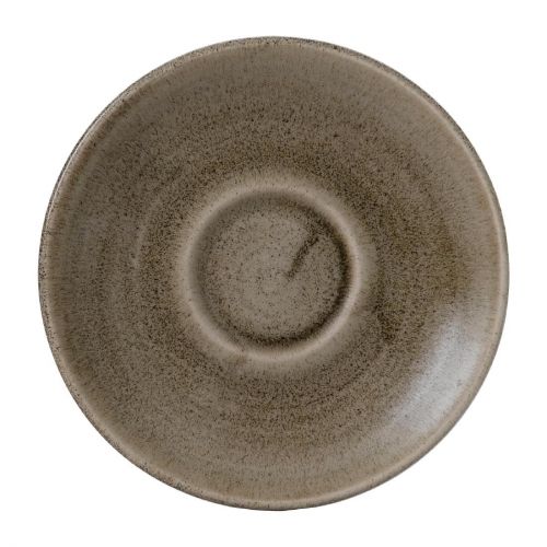 Stonecast Patina Antique Taupe Saucer 6 1/4 