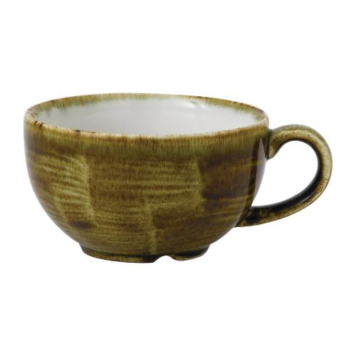 Stonecast Plume Olive Cappuccino Cup 8oz (12 Pack)