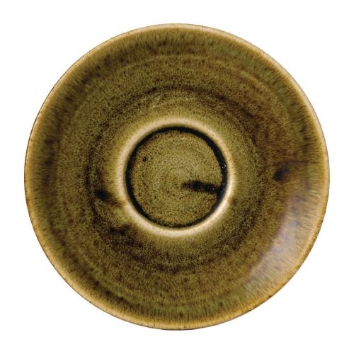 Stonecast Plume Olive Espresso Saucer 4 1/2 