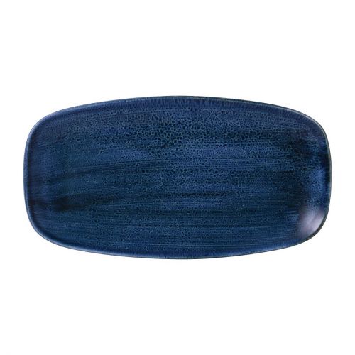 Stonecast Plume Ultramarine Chefs' Oblong Plates No. 4 13 7/8 x 7 3/8 