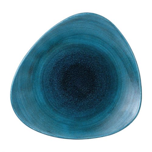 Stonecast Aqueous Lagoon Triangle Plates 12 1/4 