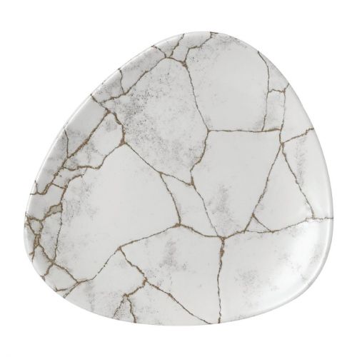 Churchill Studio Prints Kintsugi Agate Grey Lotus Plates 177mm (12 pack)