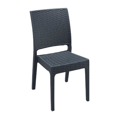 Florida Side Chair Dark Grey (2 Pack)