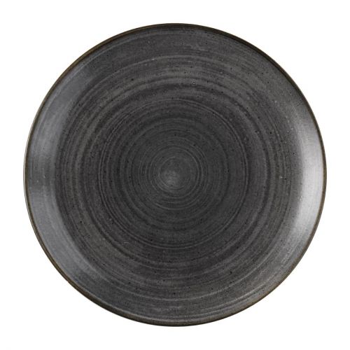 Churchill Stonecast Raw Evolve Coupe Plates Black 286mm (Pack of 12)