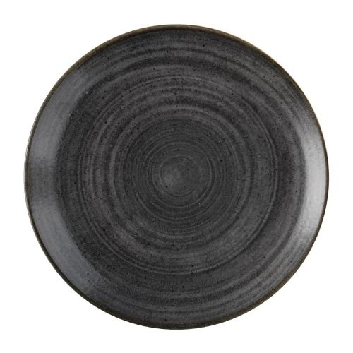 Churchill Stonecast Raw Evolve Coupe Plates Black 260mm (Pack of 12)