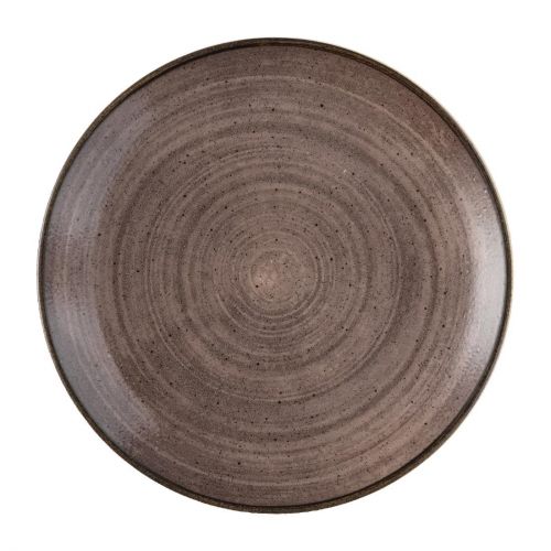 Churchill Stonecast Raw Evolve Coupe Plates Brown 260mm (Pack of 12)