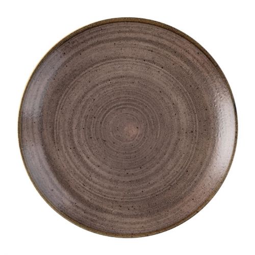Churchill Stonecast Raw Evolve Coupe Plates Brown 219mm (Pack of 12)