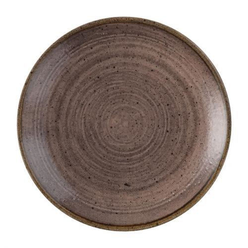 Churchill Stonecast Raw Evolve Coupe Plates Brown 165mm (Pack of 12)