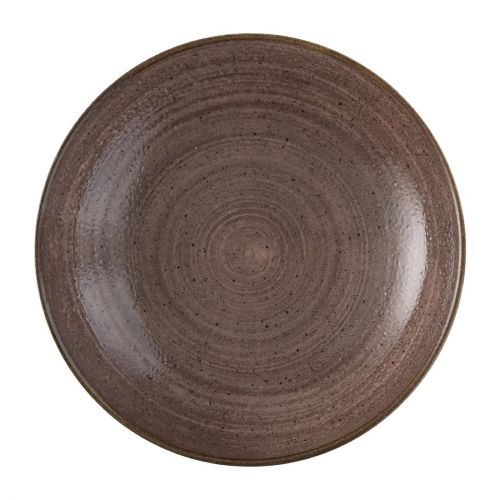 Churchill Stonecast Raw Evolve Coupe Bowls Brown 248mm (Pack of 12)